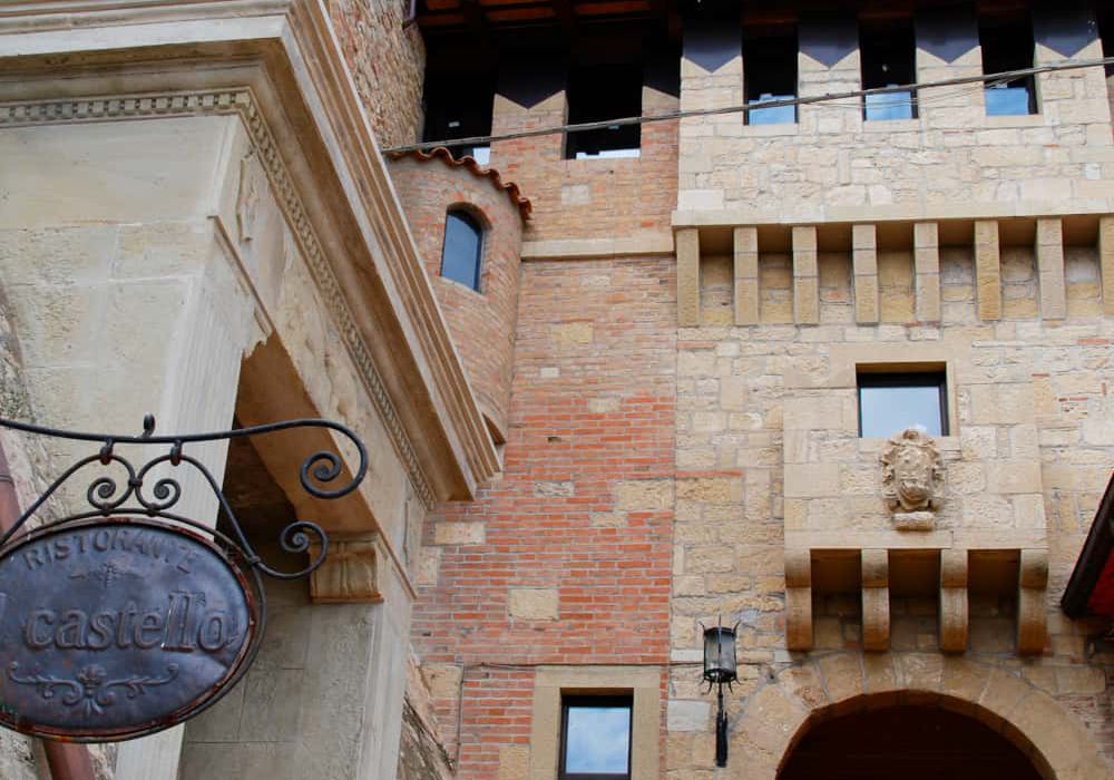Wall of a castle in San Marino treated with Brickcover